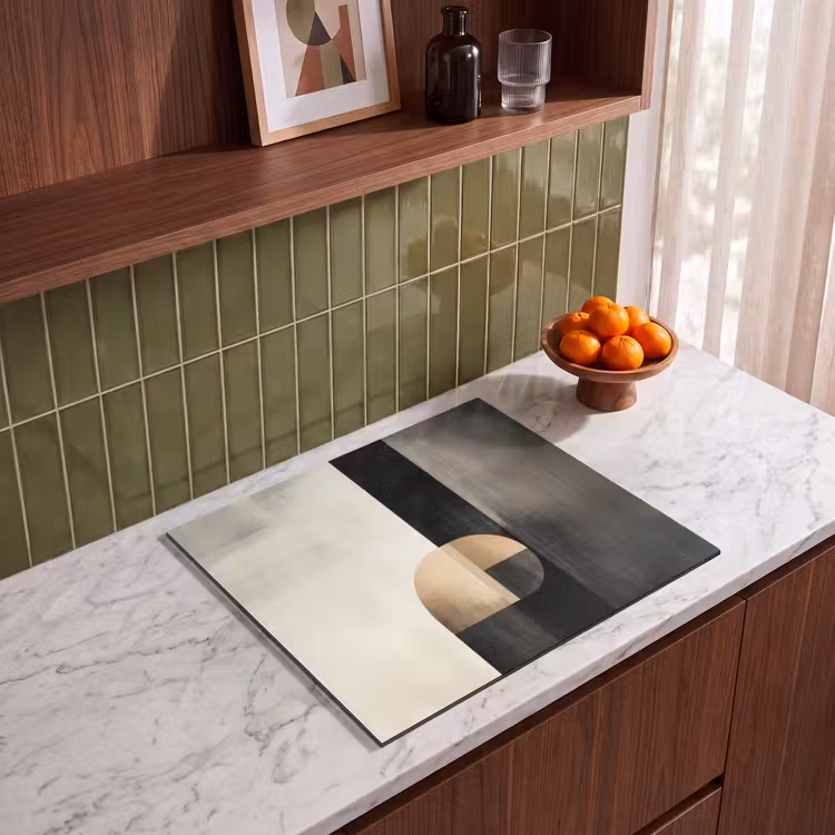 Herdabdeckplatte - Formen - Modern - Schwarz — 4