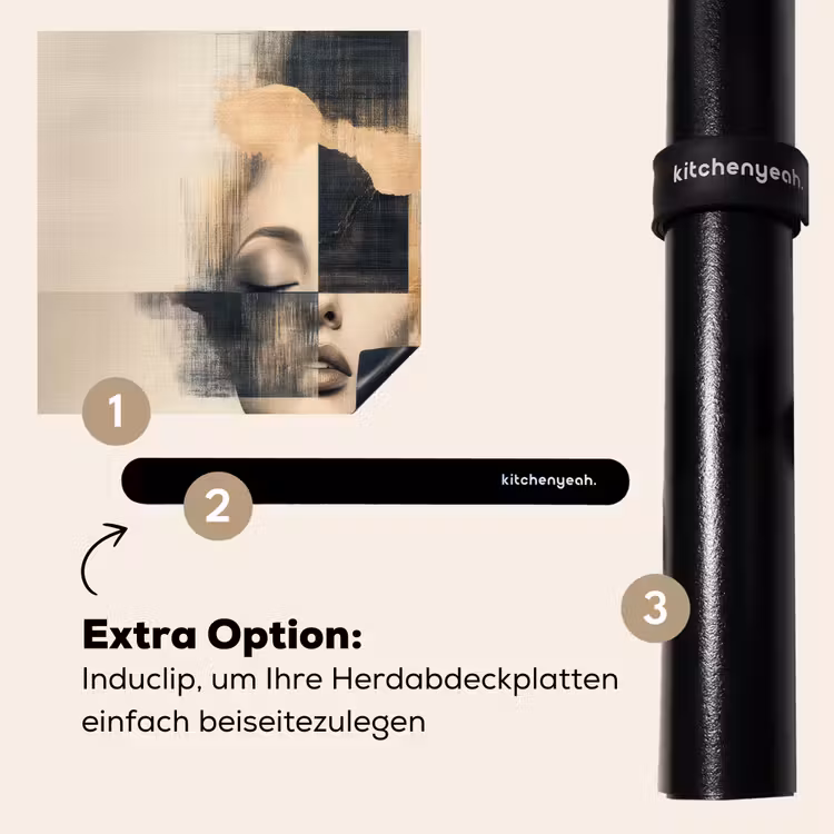 Herdabdeckplatte - Gold - Frau - Rechtecke — 8