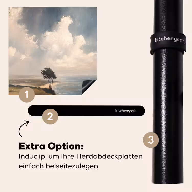Herdabdeckplatte - Klippe - Meer - Baum — 8