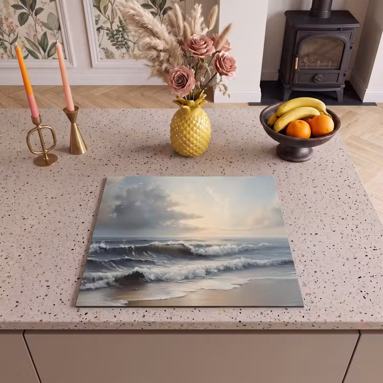 Herdabdeckplatte - Strand - Meer - Sonnenuntergang — 3