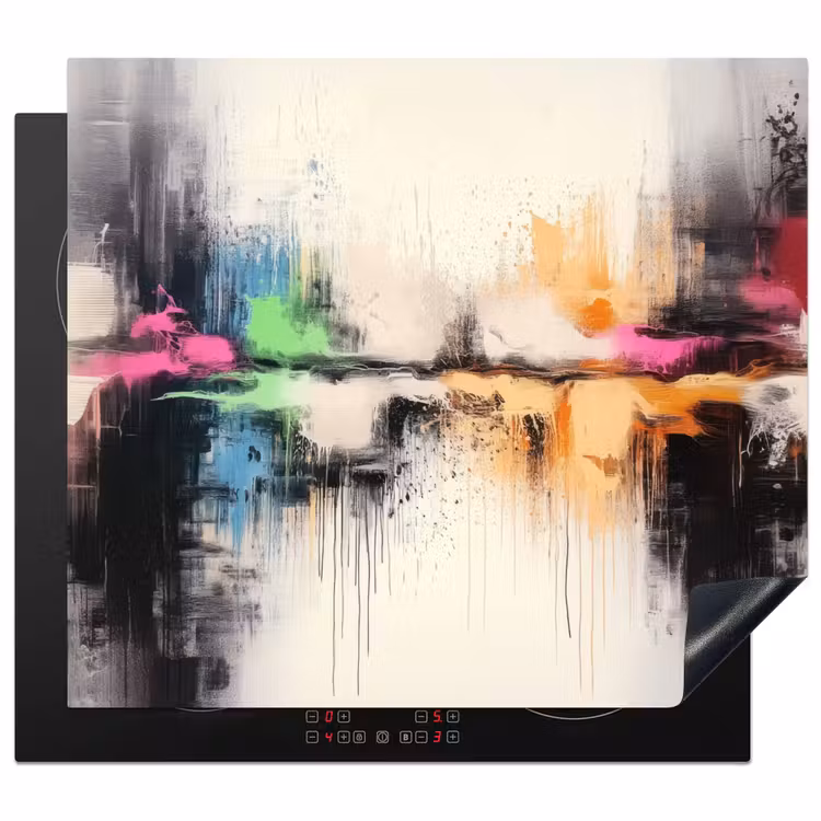 Herdabdeckplatte - Abstrakt - Farbexplosion - Landschaft — 1