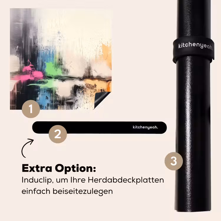 Herdabdeckplatte - Abstrakt - Farbexplosion - Landschaft — 8