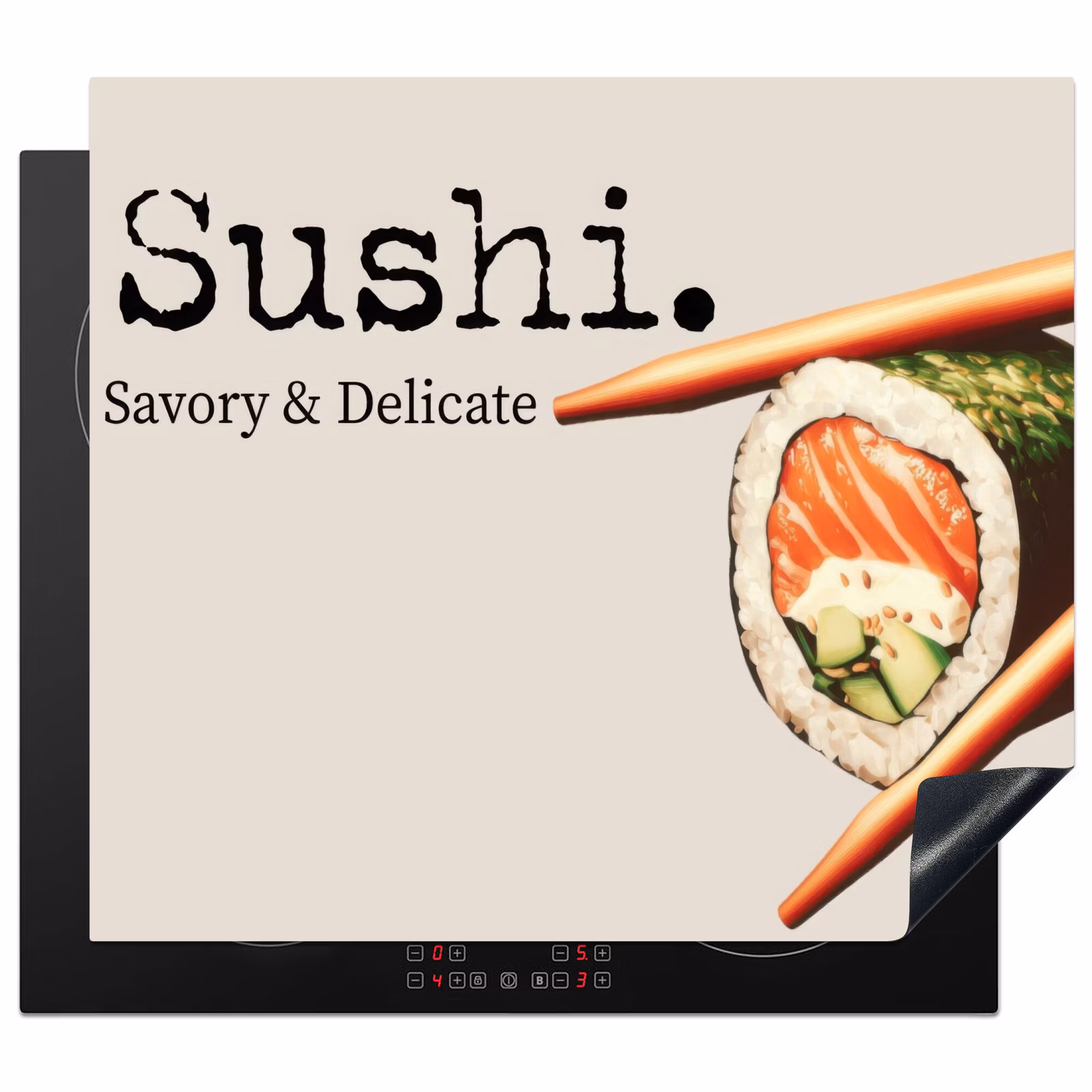 Herdabdeckplatte - Sushi - Lachs - Reis - Japanisch — 1