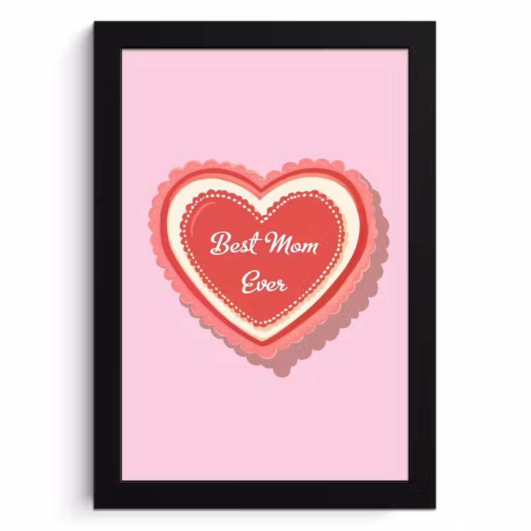 Bilder mit Rahmen - Text - Herz - Mutter - Rosa — 1