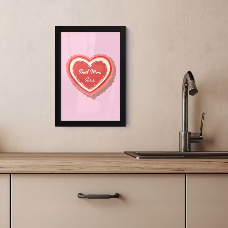 Bilder mit Rahmen - Text - Herz - Mutter - Rosa — 3