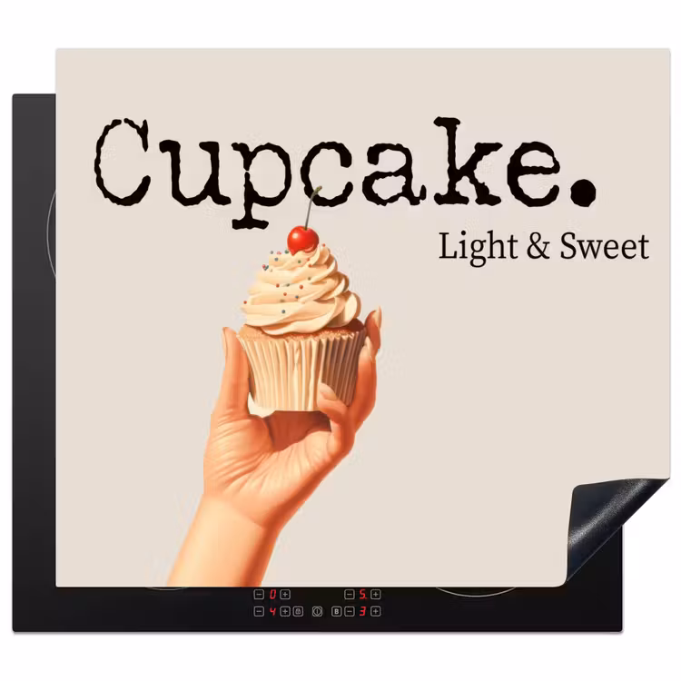 Herdabdeckplatte - Cupcake - Süß - Kirsche — 1