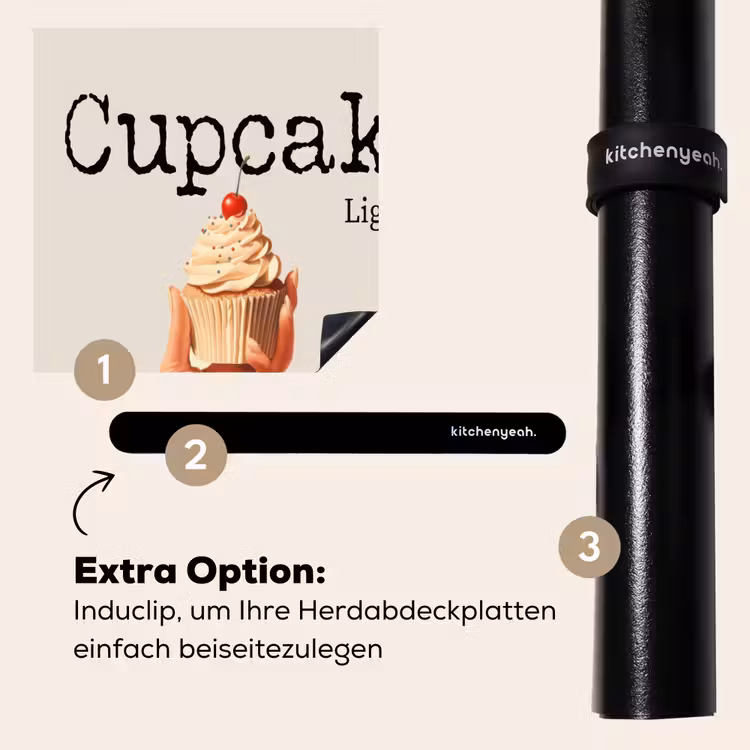 Herdabdeckplatte - Cupcake - Süß - Kirsche — 8