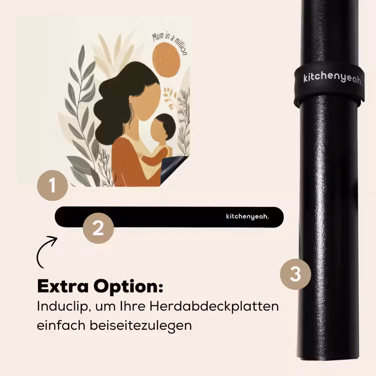 Herdabdeckplatte - Illustration - Zitat - Mutter — 8