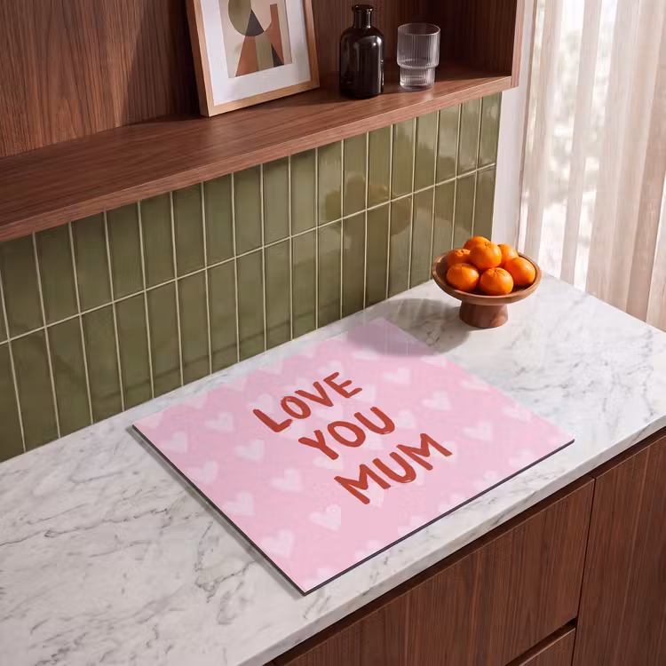 Herdabdeckplatte - Liebe - Zitat - Mutter - Rot — 4