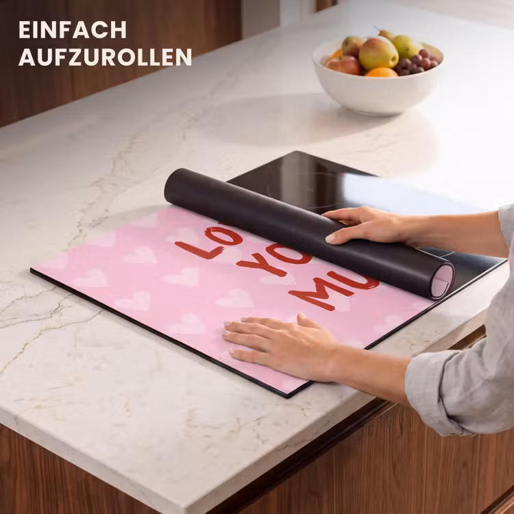 Herdabdeckplatte - Liebe - Zitat - Mutter - Rot — 7