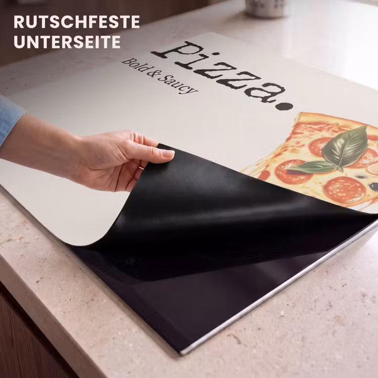 Herdabdeckplatte - Pizza - Käse - Peperoni — 6