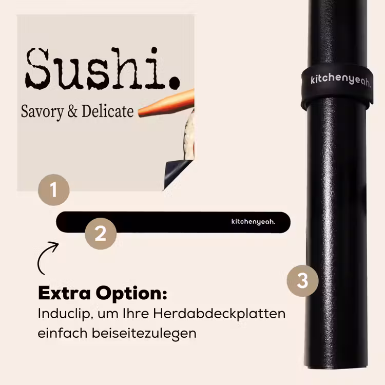 Herdabdeckplatte - Sushi - Lachs - Reis - Japanisch — 8