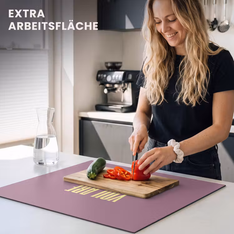 Herdabdeckplatte - Text - Lila - Erstaunlich — 5