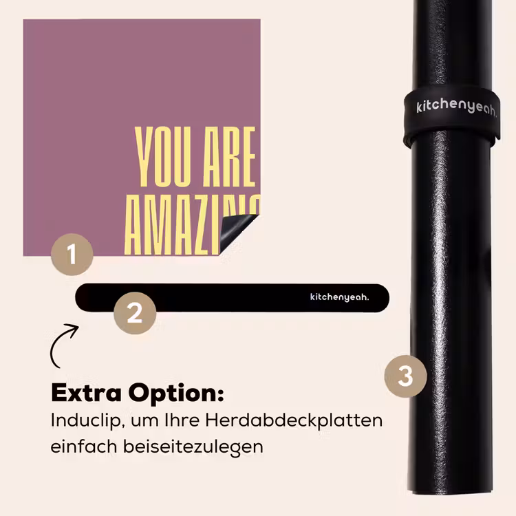Herdabdeckplatte - Text - Lila - Erstaunlich — 8