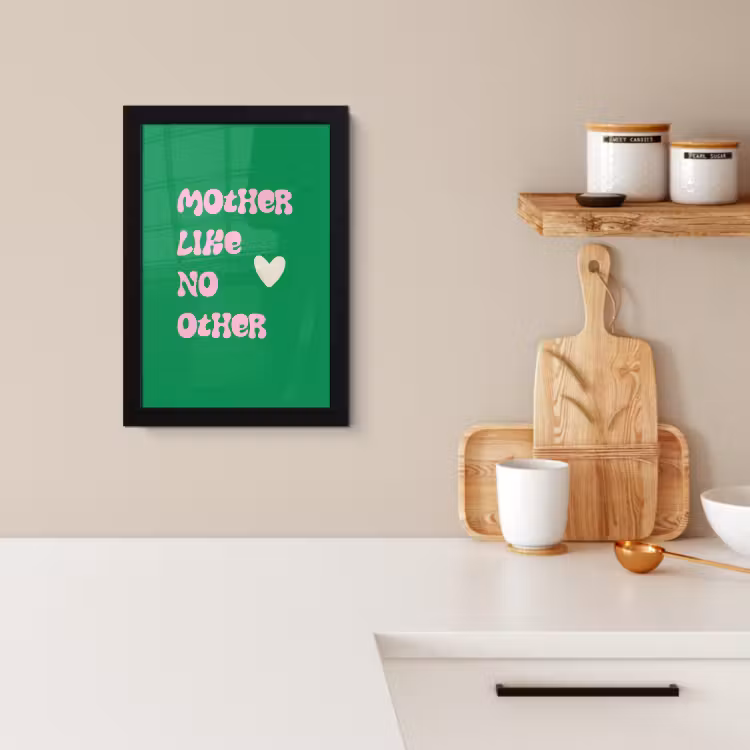 Bilder mit Rahmen - Text - Herz - Mutter - Grün — 2