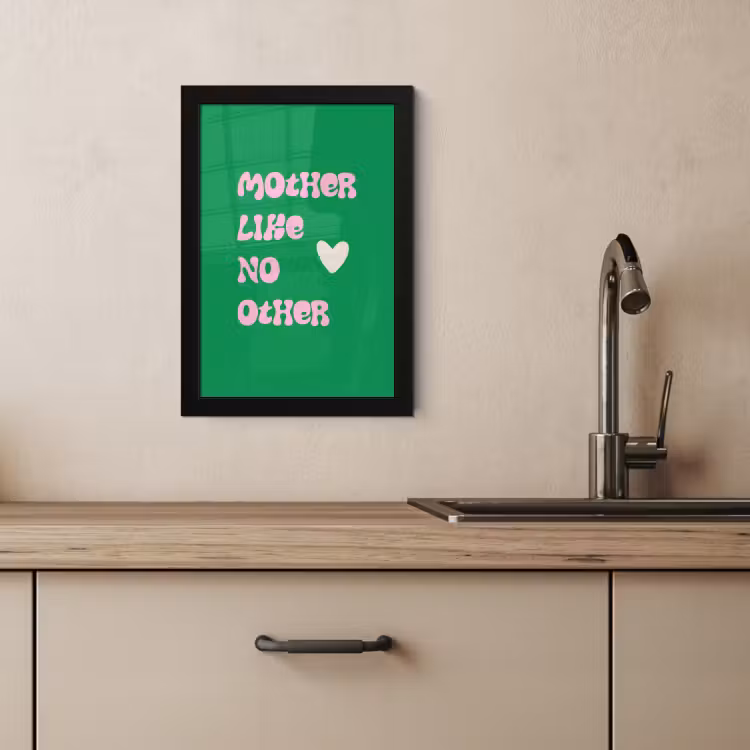 Bilder mit Rahmen - Text - Herz - Mutter - Grün — 3
