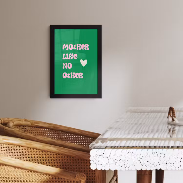 Bilder mit Rahmen - Text - Herz - Mutter - Grün — 4