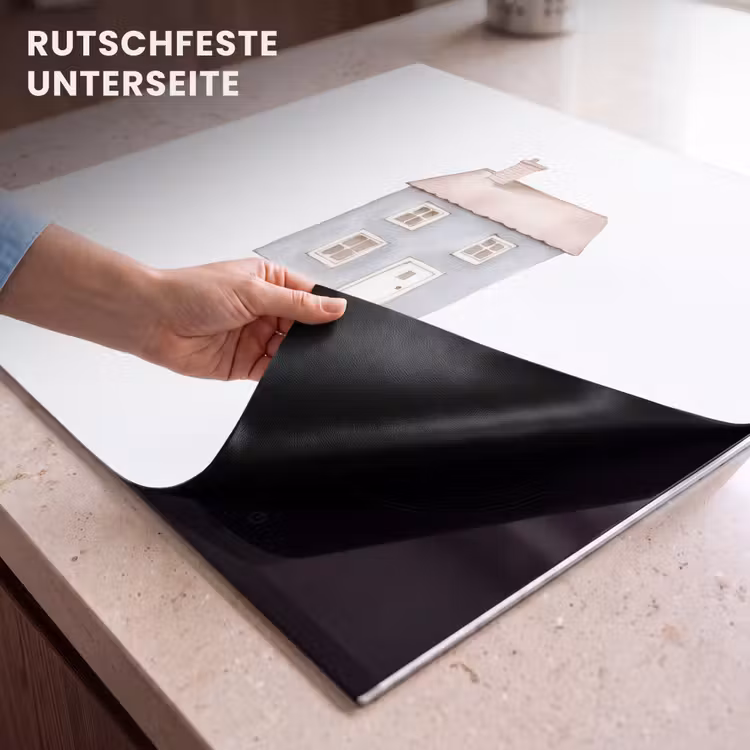 Herdabdeckplatte - Hellblau - Haus - Mutti - Text — 6