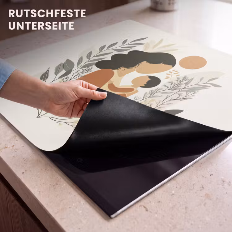 Herdabdeckplatte - Illustration - Mutter - Kind - Liebevoll — 6