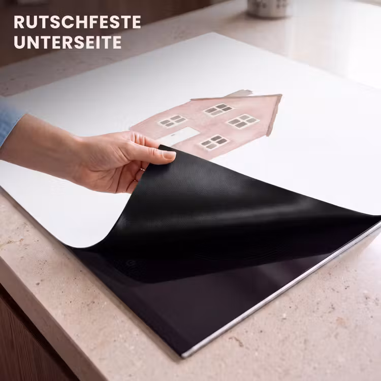 Herdabdeckplatte - Landhaus - Rosa - Zitat - Mutter — 6