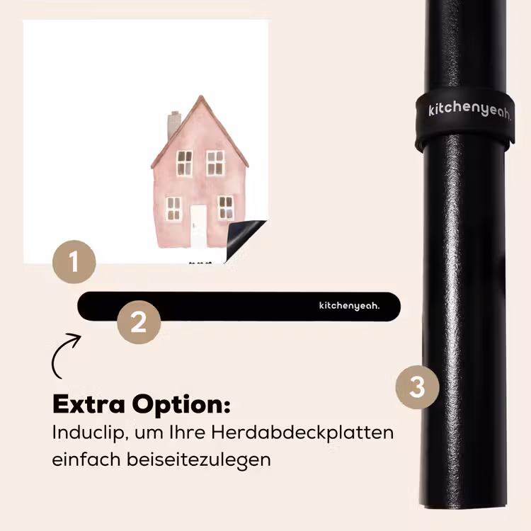 Herdabdeckplatte - Landhaus - Rosa - Zitat - Mutter — 8