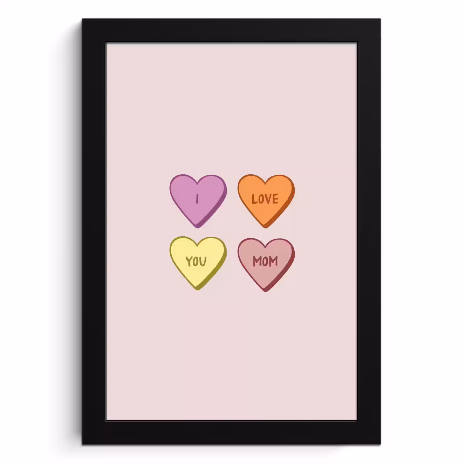 Bilder mit Rahmen - Herzen - Pastell - Liebe - Mutter — 1