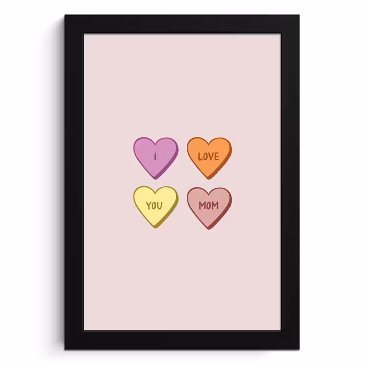 Bilder mit Rahmen - Herzen - Pastell - Liebe - Mutter — 1