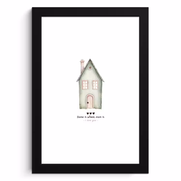 Bilder mit Rahmen - Landhaus - Grün - Text - Liebevoll — 1