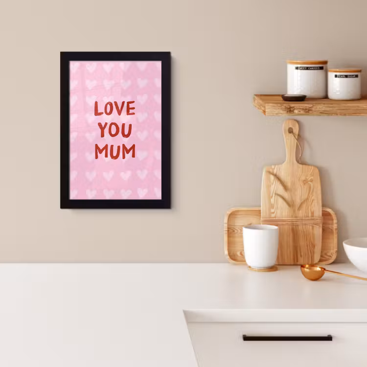 Bilder mit Rahmen - Liebe - Zitat - Mutter - Rot — 2