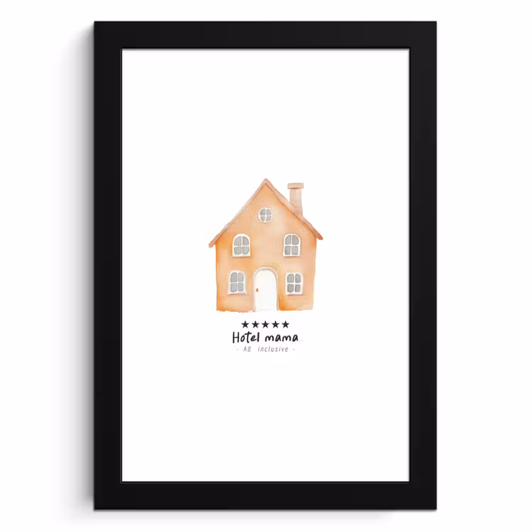 Bilder mit Rahmen - Orange - Landhaus - Angebot - Hotel — 1