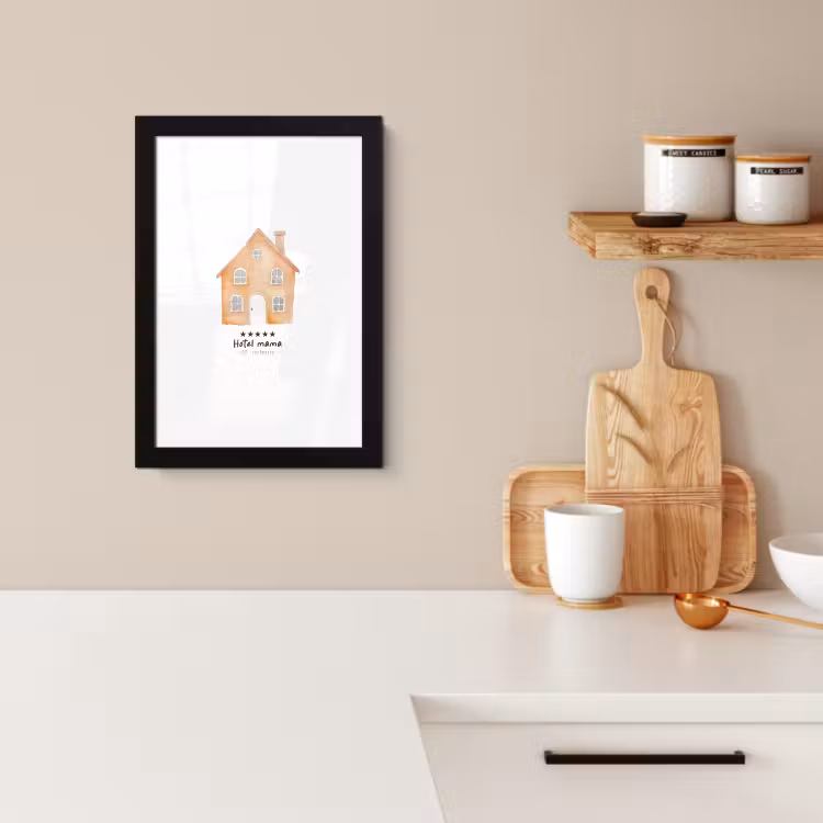 Bilder mit Rahmen - Orange - Landhaus - Angebot - Hotel — 2