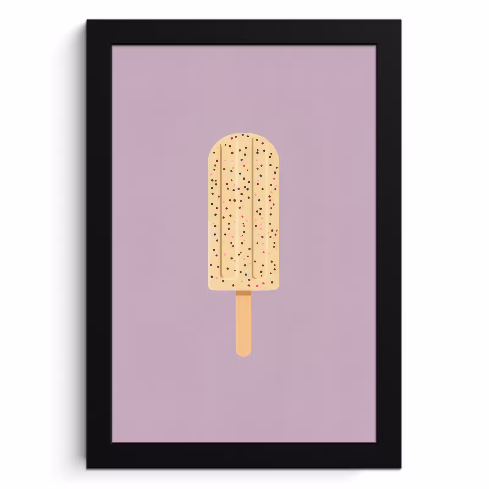 Bilder mit Rahmen - Beige - Eiscreme - Sprenkeln — 1