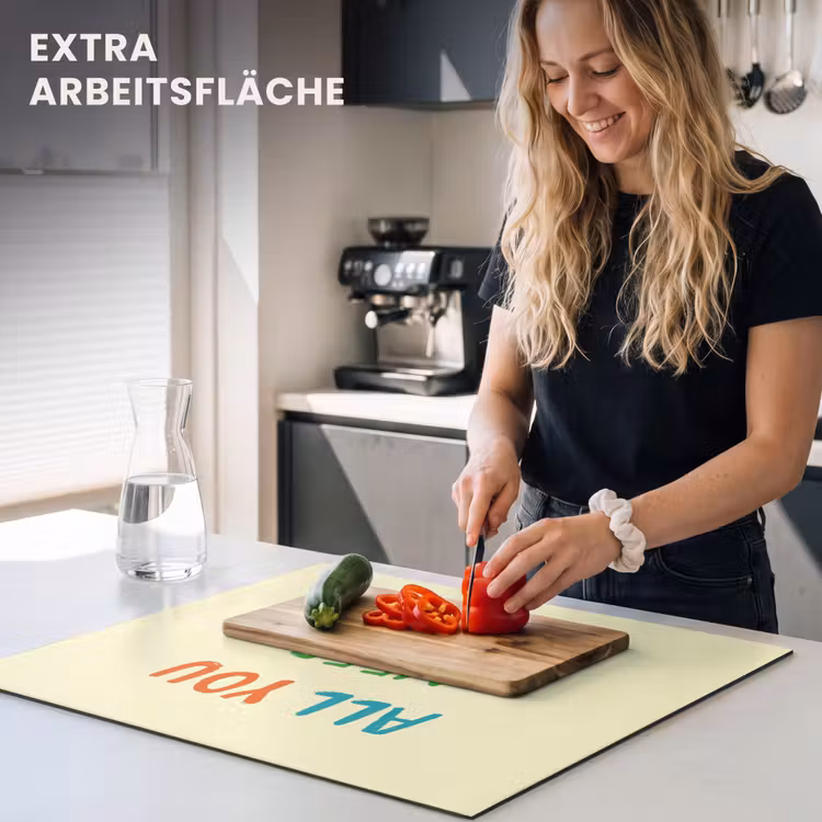 Herdabdeckplatte - Herz - Mutter - Text - Bunt — 5