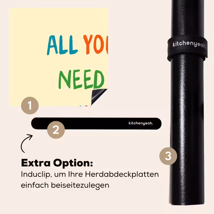 Herdabdeckplatte - Herz - Mutter - Text - Bunt — 8