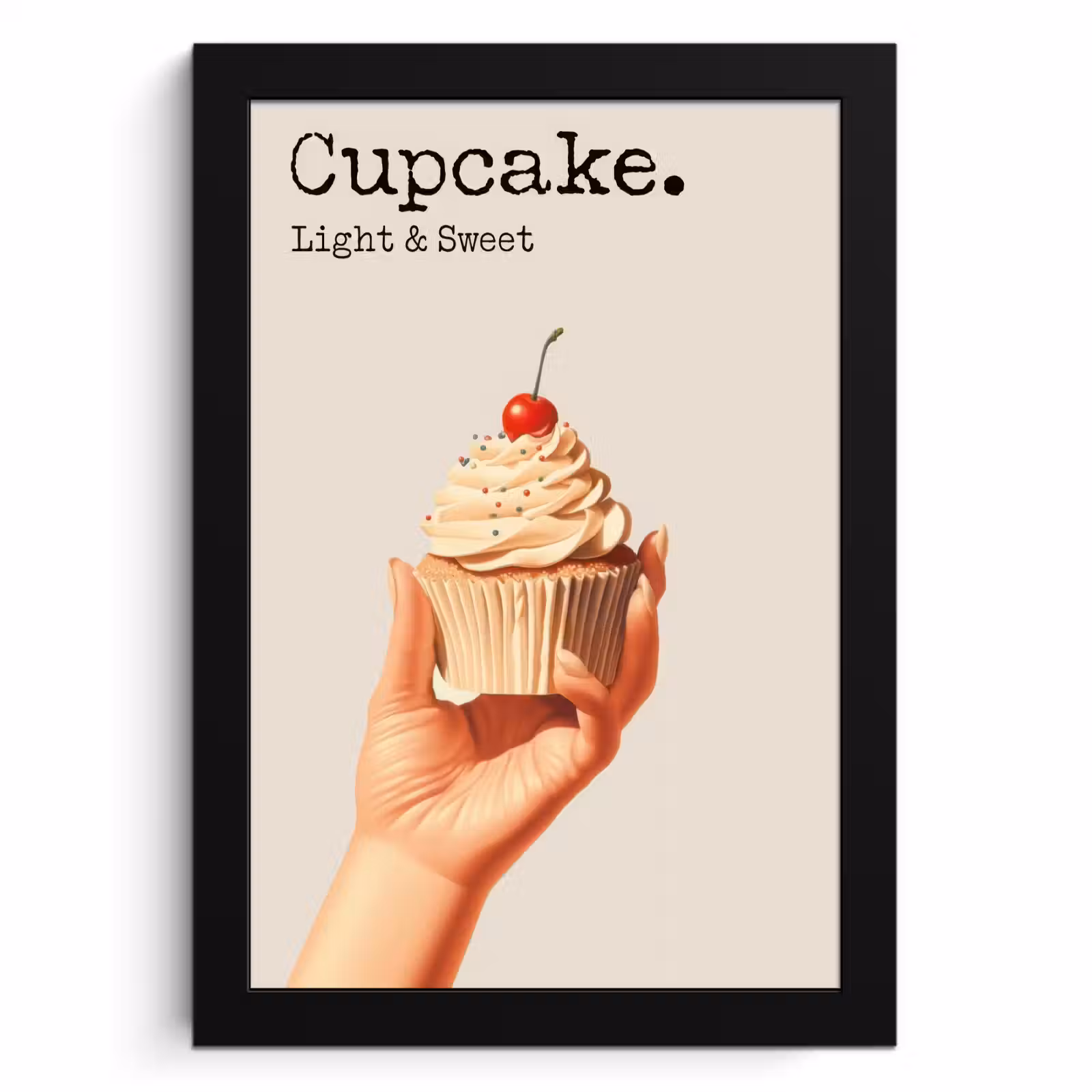 Bilder mit Rahmen - Cupcake - Süß - Kirsche — 1