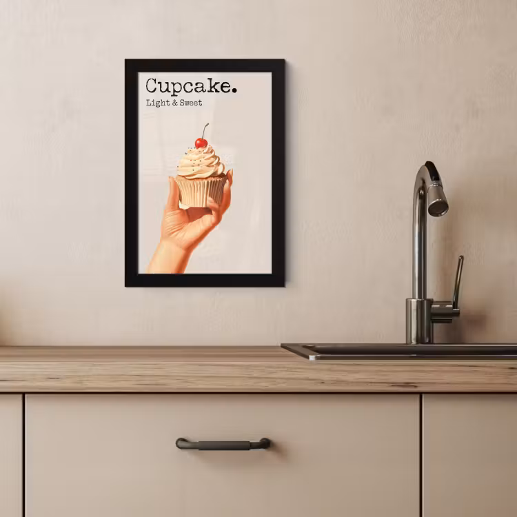 Bilder mit Rahmen - Cupcake - Süß - Kirsche — 3