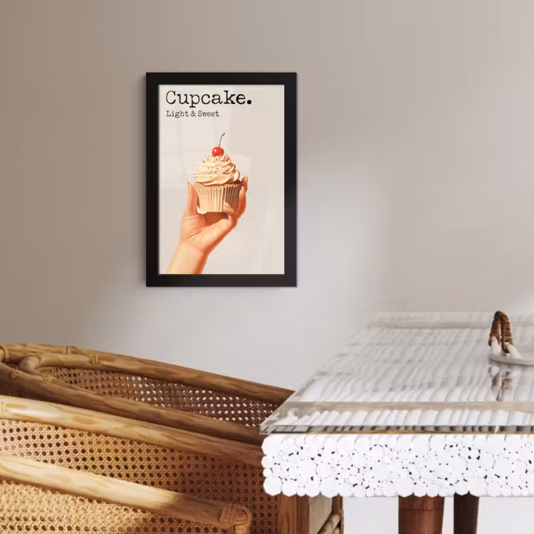 Bilder mit Rahmen - Cupcake - Süß - Kirsche — 4
