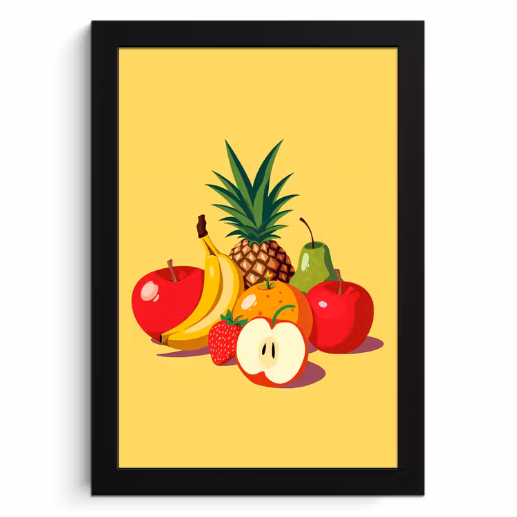Bilder mit Rahmen - Obst - Illustration - Farbenfroh — 1
