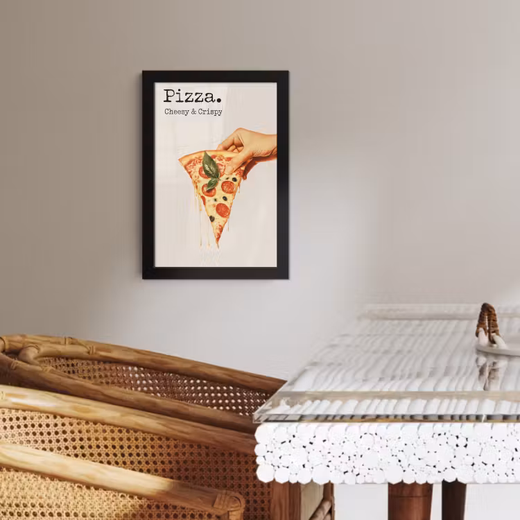 Bilder mit Rahmen - Pizza - Käse - Peperoni — 4