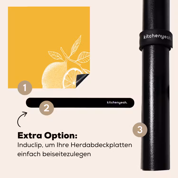 Herdabdeckplatte - Zitronen - Illustration - Minimalistisch - Gelb — 8