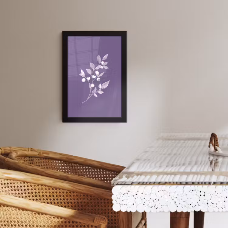 Bilder mit Rahmen - Zweig - Anmutig - Blätter - Minimalistisch — 3