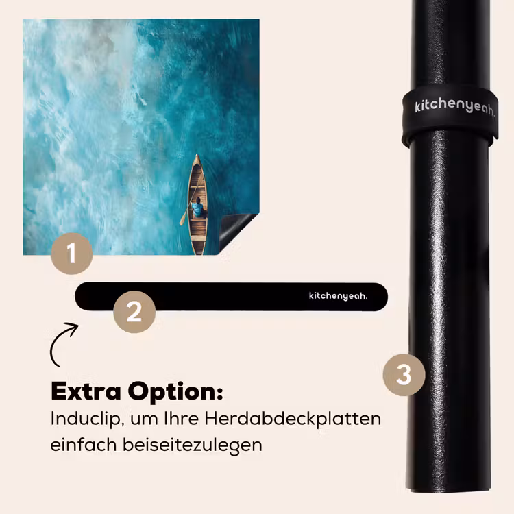 Herdabdeckplatte - Boot - Wasser - Blau — 8