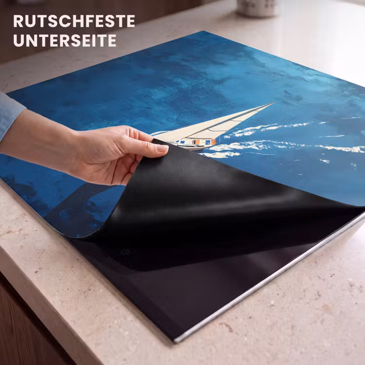 Herdabdeckplatte - Segelboot - Wasser - Abstrakt - Schatten — 6