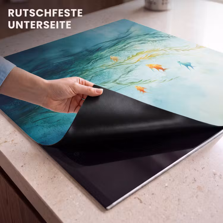 Herdabdeckplatte - Wasserpflanzen - Fische - Farbenfroh - Wasser — 6
