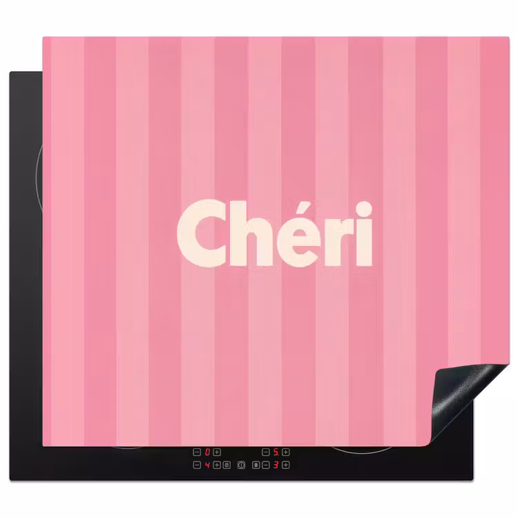 Herdabdeckplatte - Gestreift - Rosa - Chéri — 1