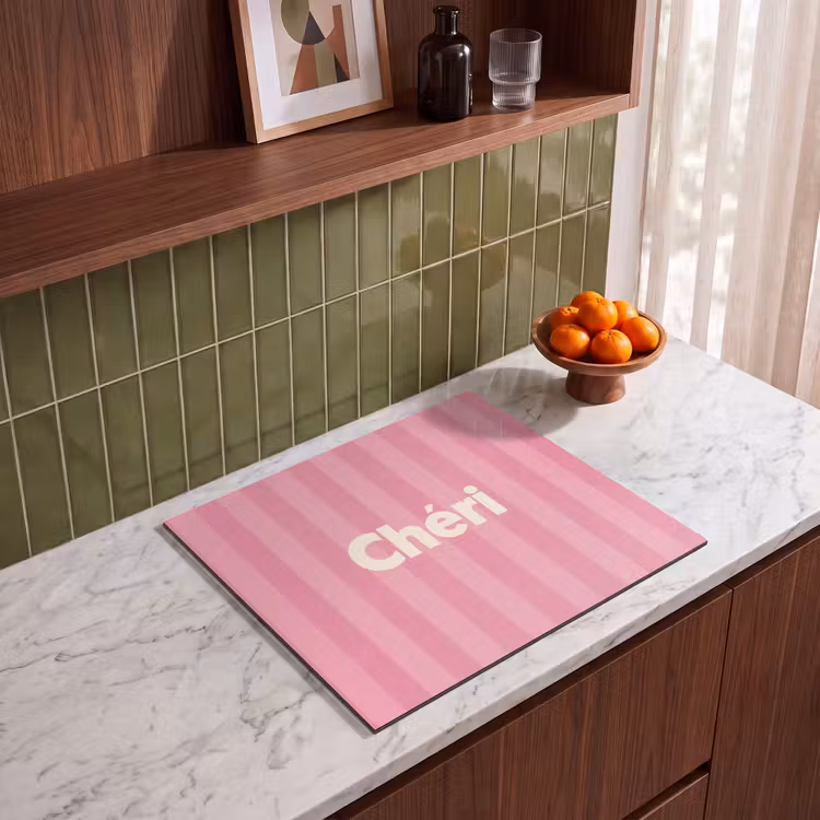 Herdabdeckplatte - Gestreift - Rosa - Chéri — 4