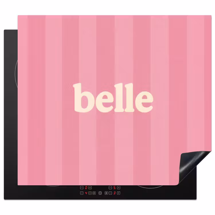 Herdabdeckplatte - Rosa - Gestreift - Belle — 1