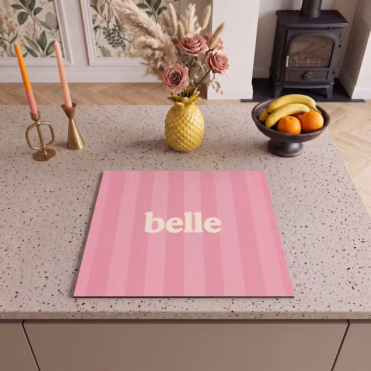 Herdabdeckplatte - Rosa - Gestreift - Belle — 3