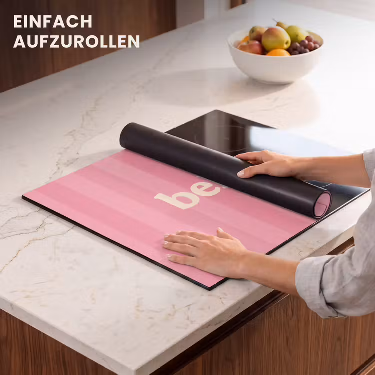 Herdabdeckplatte - Rosa - Gestreift - Belle — 7