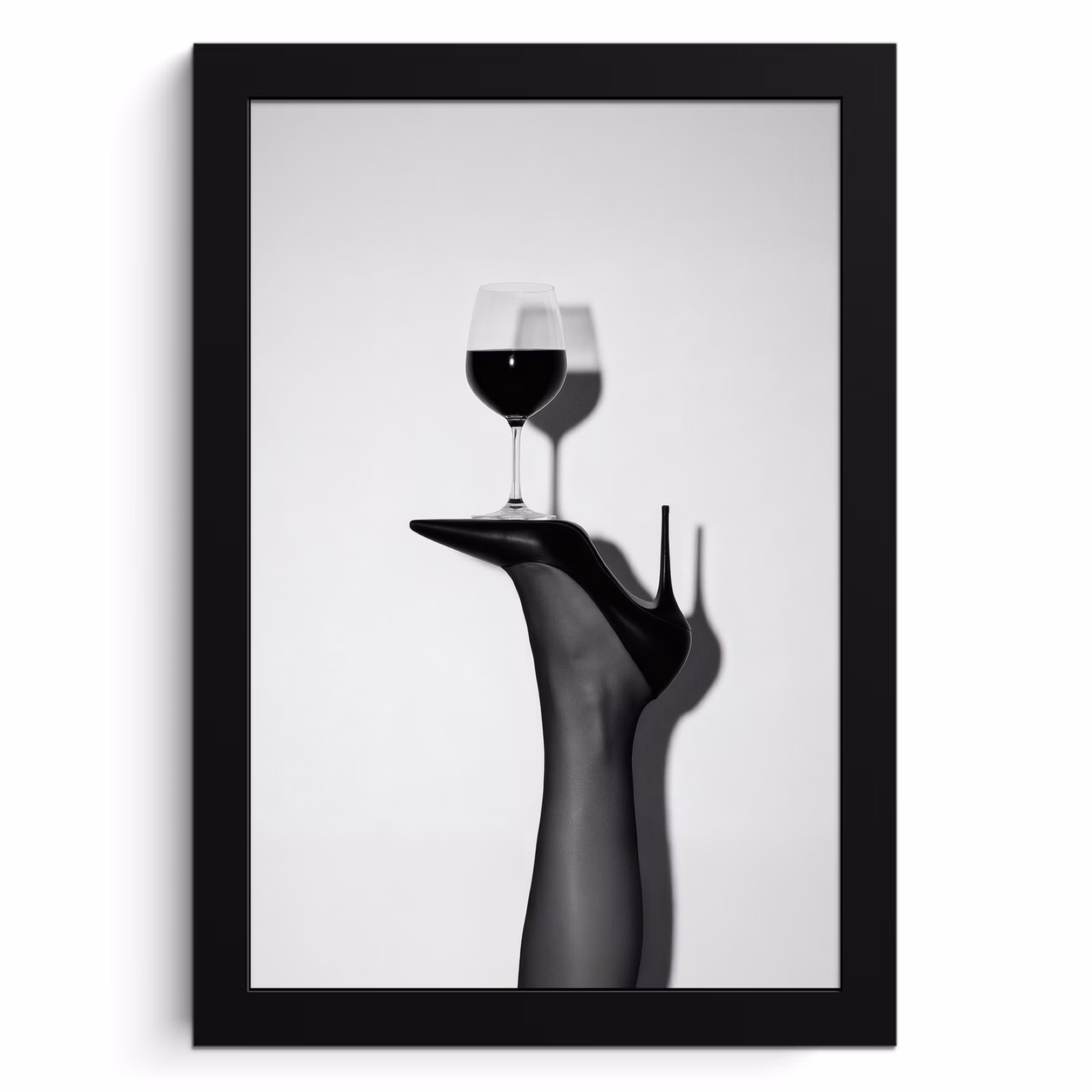 Bilder mit Rahmen - Absatz - Wein - Minimalistisch - Schwarz — 1